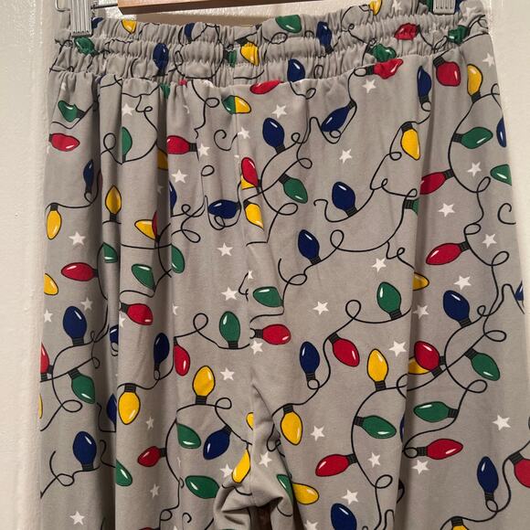 Love Streak Christmas Lights Pijama Jogger Pants Size XL - Picture 6 of 8